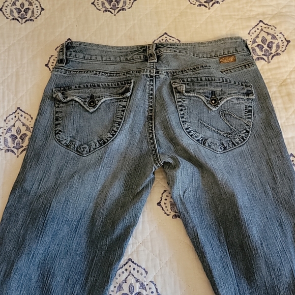 Silver Jeans Boot/Flare Cut Jeans Sz 28 - Picture 4 of 9